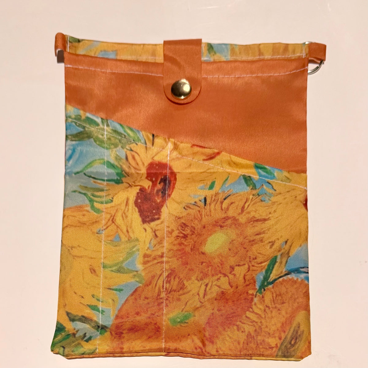 Book Bag/Jacket - Orange Sunflowers