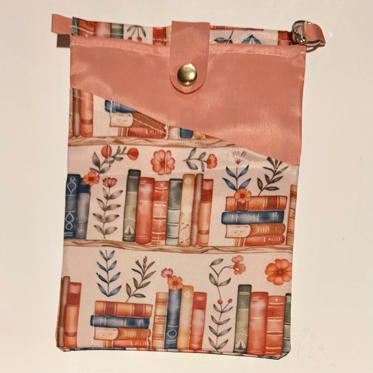 Book Bag/Jacket - Cosy Bookshelf in Pink