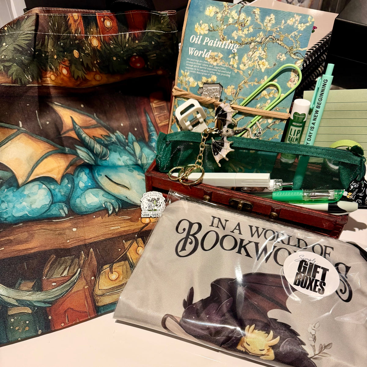 Book Dragon Bundle in Emerald