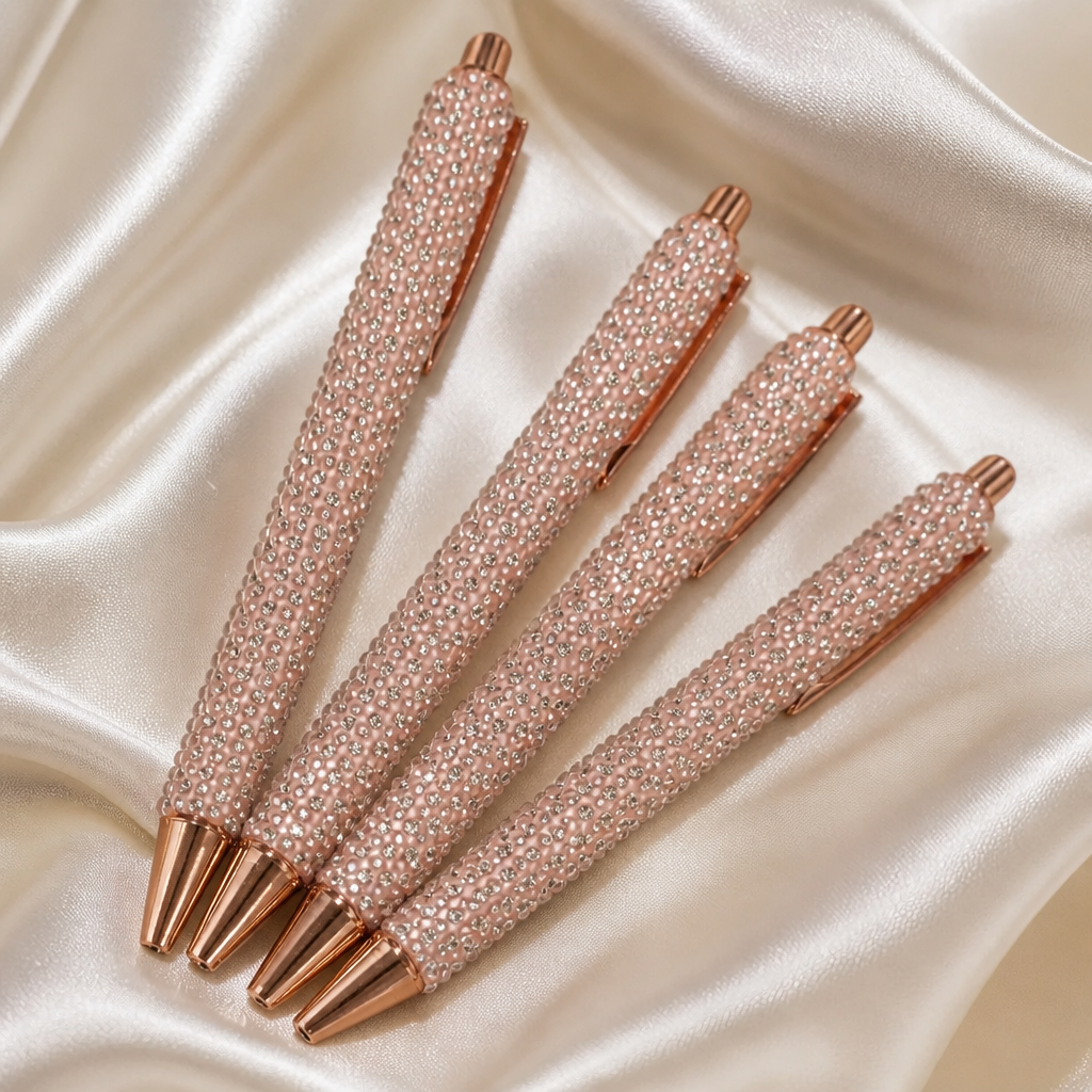 LIGHT PINK Rhinestone Executive Pen
